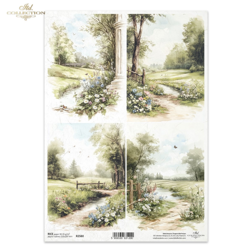 ITD COLLECTION DECOUPAGE RICE PAPER A4 - R2580