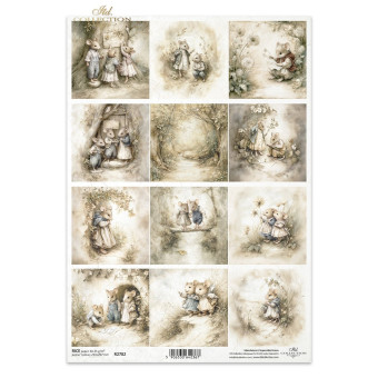 ITD COLLECTION ДЕКУПАЖНА ОРИЗОВА ХАРТИЯ А4 - R2782