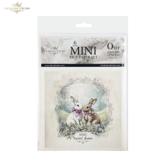 ITD COLLECTION MINI RICE PAPER SET OF 6 14.8X14.8CM - RSM160