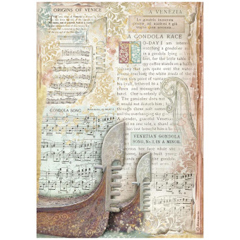 STAMPERIA VENICE DECOUPAGE PAPER A4-DFSA41042