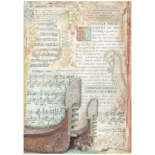 STAMPERIA VENICE DECOUPAGE PAPER A4-DFSA41042