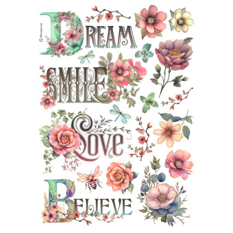 STAMPERIA DREAM, SMILE ДЕКУПАЖНА ОРИЗОВА ХАРТИЯ А4-DFSA4992