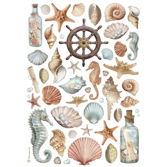 STAMPERIA SHELLS ДЕКУПАЖНА ОРИЗОВА ХАРТИЯ А4-DFSA4998
