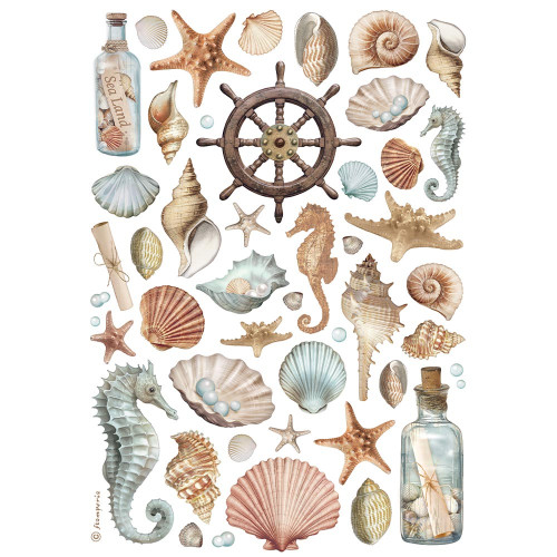 STAMPERIA SHELLS ДЕКУПАЖНА ОРИЗОВА ХАРТИЯ А4-DFSA4998