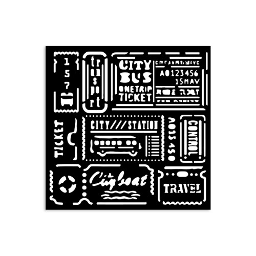 STAMPERIA ART OF TRAVELLING ШАБЛОН 12 Х 12 СМ - KSTDS - 06