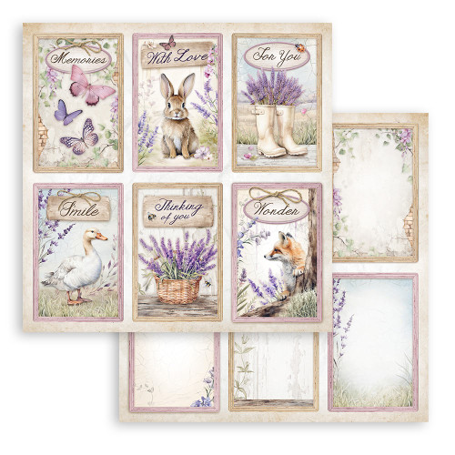 STAMPERIA LAVENDER ДИЗАЙНЕРСКИ КАРТОН 30,5/30,5СМ-SBB1004