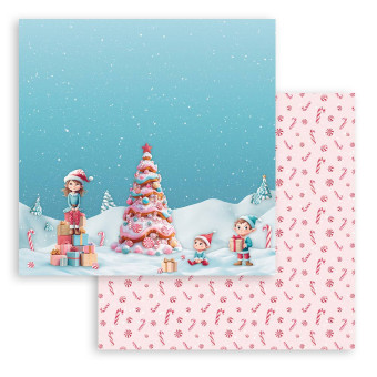 STAMPERIA CANDY CHRISTMAS КАРТОН 30,5/30,5СМ - SBB1085