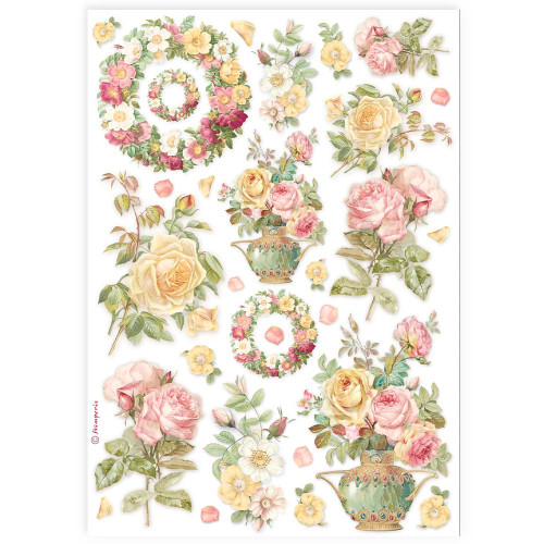 STAMPERIA DECOUPAGE RICE PAPER A4 - DFSA4899