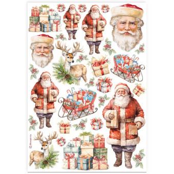 STAMPERIA CHRISTMAS ДЕКУПАЖНА ХАРТИЯ А4 - DFSA4919
