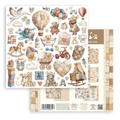 STAMPERIA BABY МИНИ БЛОКЧЕ ХАРТИЯ 30,5/30,5 СМ - SBBM001