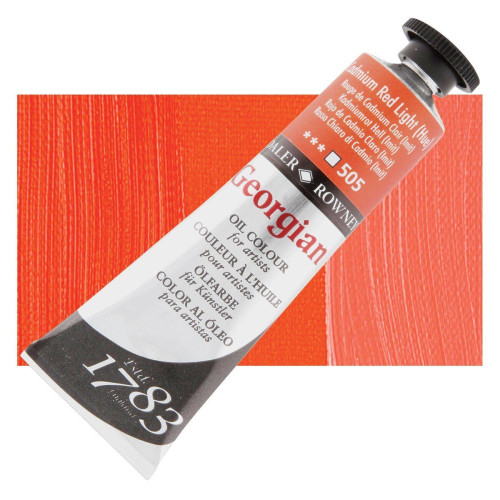 DALER ROWNEY OIL PAINT GEORGIAN 38 ML. - CADMIUM RED LIGHT
