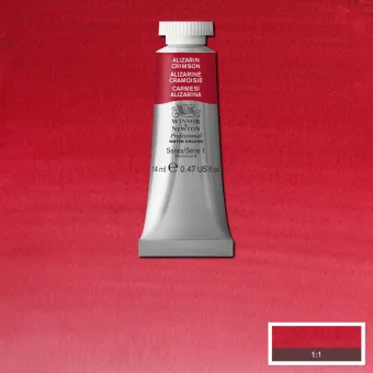 W&N АКВАРЕЛНА БОЯ PROFESSIONAL 14 МЛ - ALIZARIN CRIMSON