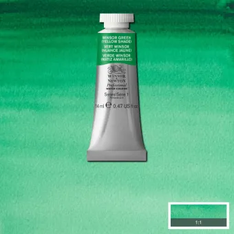 W&N АКВАРЕЛНА БОЯ PROFESSIONAL 14 МЛ-WINSOR GREEN YELLOW SH
