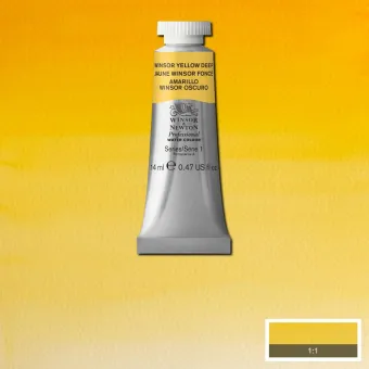 W&N АКВАРЕЛНА БОЯ PROFESSIONAL 14 МЛ - WINSOR YELLOW DEEP