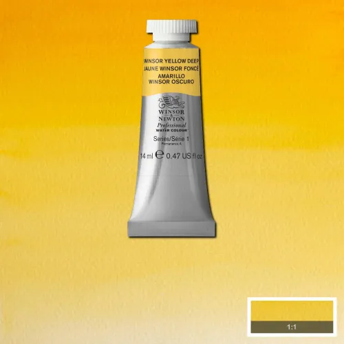 W&N АКВАРЕЛНА БОЯ PROFESSIONAL 14 МЛ - WINSOR YELLOW DEEP