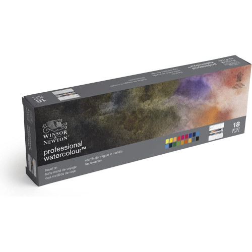 W&N АКВАРЕЛНА БОЯ PROFESSIONAL TRAVEL TIN 18 ЦВ
