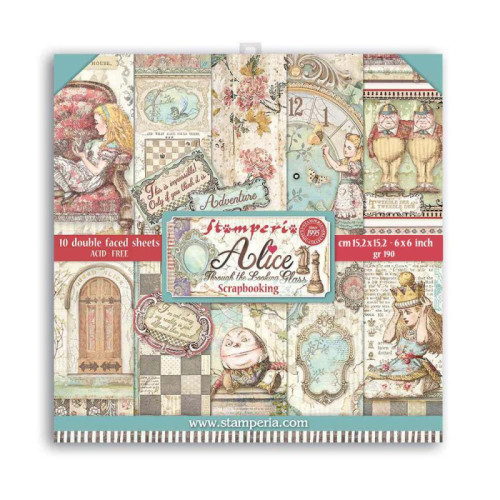 STAMPERIA БЛОКЧЕ ДИЗАЙНЕРСКА ХАРТИЯ 15,2/15,2 СМ - SBBXS02