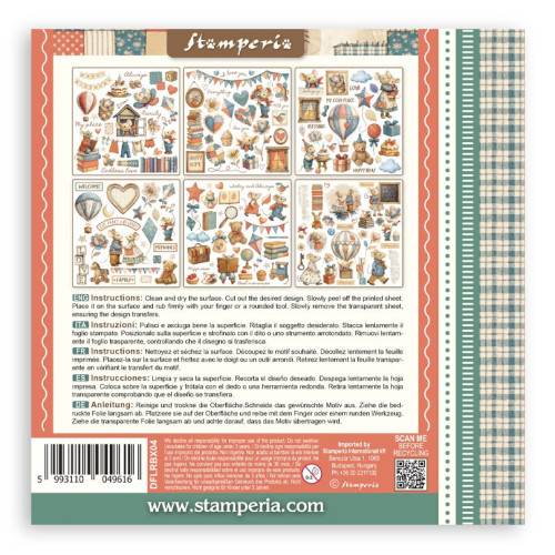 STAMPERIA FAMILY RUB ON KIT DFLRBX04