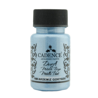 CADENCE ACRYLIC PAINT METALLIC DORA 50 ML - MEDITERRANEAN SKY 158