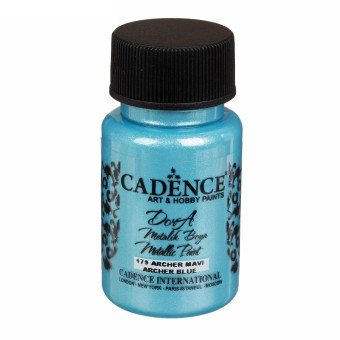 CADENCE ACRYLIC PAINT METALLIC DORA 50 ML. - ARCHER BLUE 179
