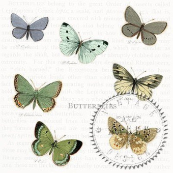SAGEN VINTAGE NAPKINS FOR DECOUPAGE 33/33 CM - 80033