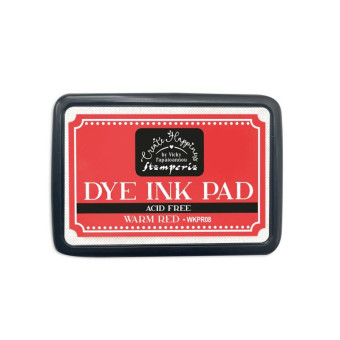 STAMPERIA DYE INK PAD PIGMENT TAMPON WKPR08 WARM RED