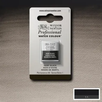 W&N АКВАРЕЛНА БОЯ PROFESSIONAL H/PAN - IVORY BLACK