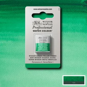 W&N АКВАРЕЛНА БОЯ PROFESSIONAL H/PAN- WINSOR GREEN YELLOW SH