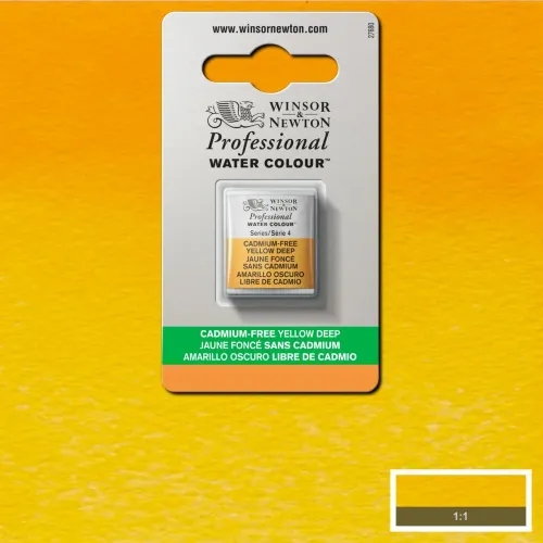 W&N WATERCOLOUR PAINT PROFESSIONAL H/PAN - CADMIUM FREE YELLOW D
