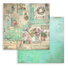 STAMPERIA GARDEN BLOCK 20.3/20.3 CM -SBBS104