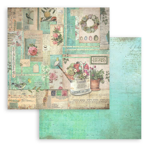 STAMPERIA GARDEN BLOCK 20.3/20.3 CM -SBBS104