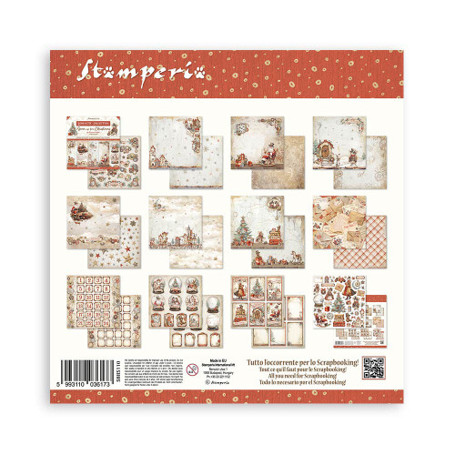 STAMPERIA GEAR UP FOR CHRISTMAS БЛОКЧЕ 20,3/20,3 СМ -SBBS110
