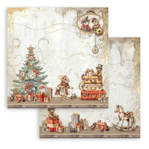 STAMPERIA GEAR UP FOR CHRISTMAS БЛОКЧЕ 20,3/20,3 СМ -SBBS110