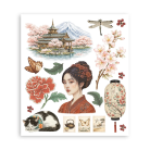 STAMPERIA ORIENTAL GARDEN RUB ON SELECTION DFLRBXGX12