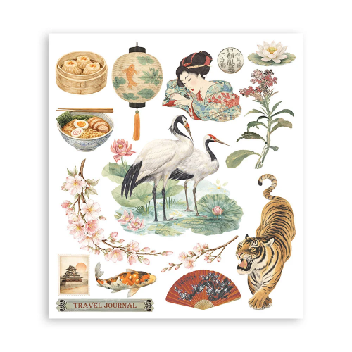 STAMPERIA ORIENTAL GARDEN RUB ON SELECTION DFLRBXGX12