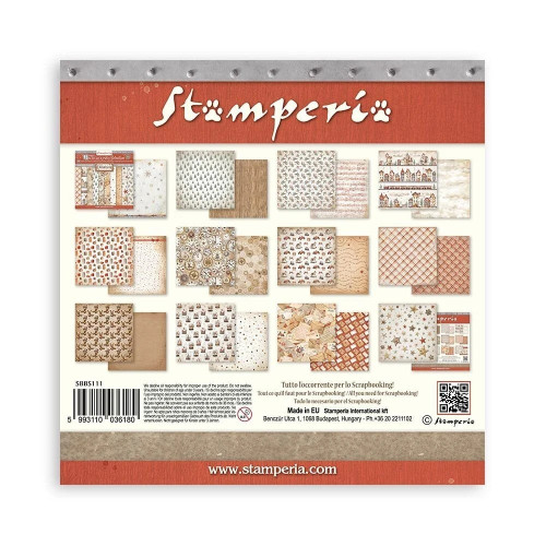 STAMPERIA CHRISTMAS БЛОКЧЕ 20,3/20,3 СМ - SBBS111