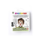SNAZAROO FACE PAINT 3X3.75 G. + BRUSH AND SPONGE - SNOWMAN