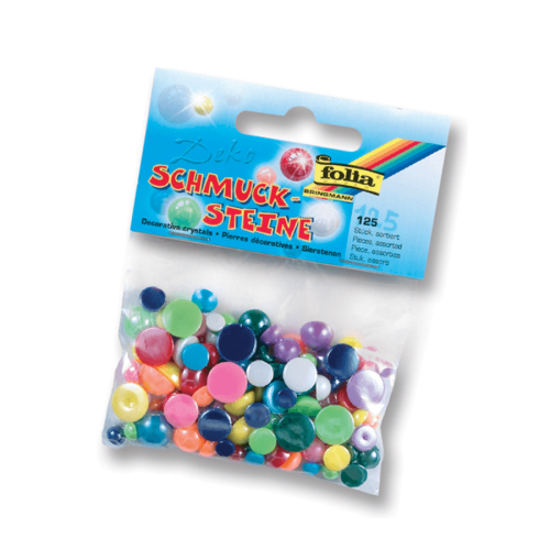 FOLIA MATERIALS FOR DECORATION COLORFUL BALLS 125 PIECES