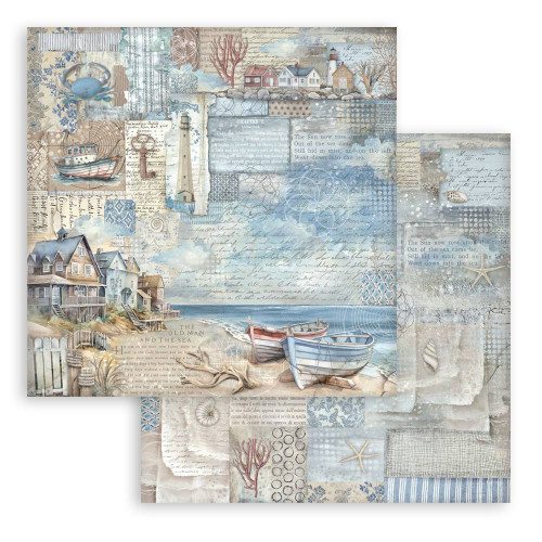STAMPERIA SILENT SEA BLOCK OF PAPER 20.3/20.3 CM-SBBS125
