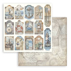 STAMPERIA SILENT SEA BLOCK OF PAPER 20.3/20.3 CM-SBBS125