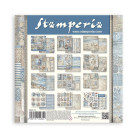 STAMPERIA SILENT SEA BLOCK OF PAPER 20.3/20.3 CM-SBBS125