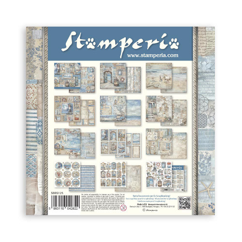STAMPERIA SILENT SEA BLOCK OF PAPER 20.3/20.3 CM-SBBS125