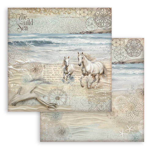 STAMPERIA SILENT SEA BLOCK OF PAPER 20.3/20.3 CM-SBBS125