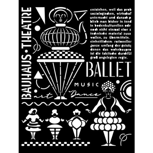 STAMPERIA MEDIA STENCIL - STENCIL 20 X 25 CM - KSTD126