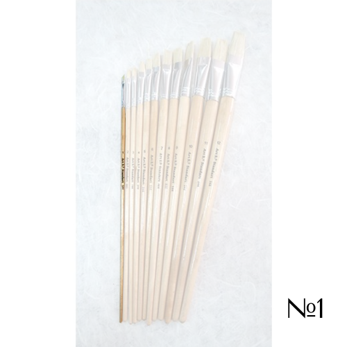 STANDARD BRUSH BRISTLE FLAT WITH LONG HANDLE №1