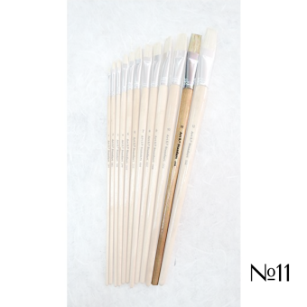 STANDARD BRUSH BRISTLE FLAT WITH LONG HANDLE №11