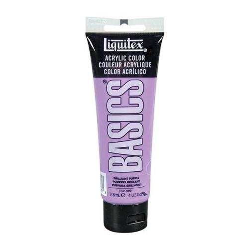 LIQUITEX АКРИЛНА БОЯ BASICS 118 МЛ-БРИЛЯНТНА ЛИЛАВА 1046590
