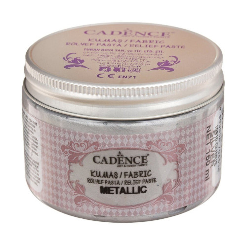 CADENCE RELIEF PASTE FOR TEXTILES 150 ML - SILVER 15910