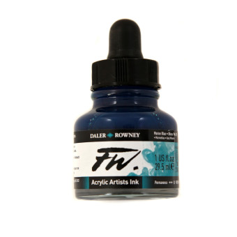 DALER ROWNEY ACRYLIC INK FW 29.5 ML - MARINE BLUE 160029151