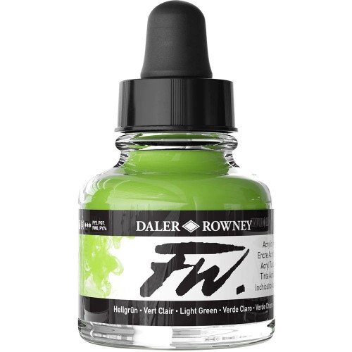DALER ROWNEY ACRYLIC INK FW 29.5 ML - LIGHT GREEN 160029348